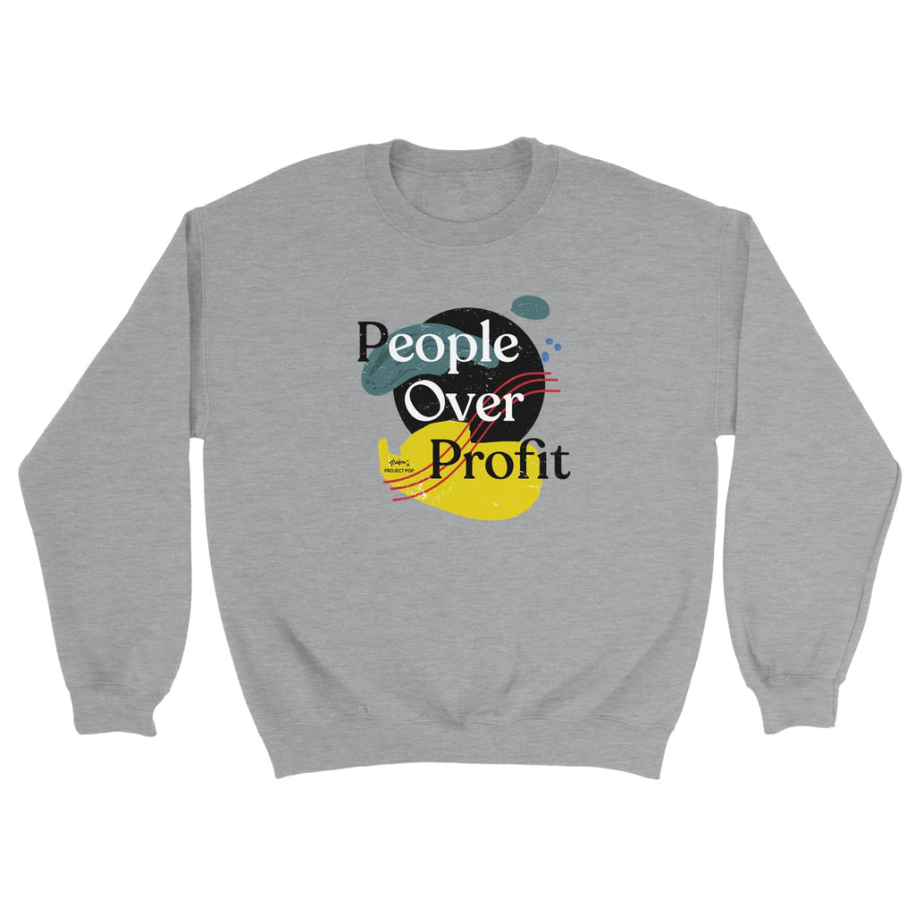 People over Profit Print Sweatshirt