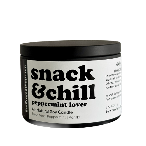 Snack + Chill Candle: Peppermint Lover (Shipping Included)