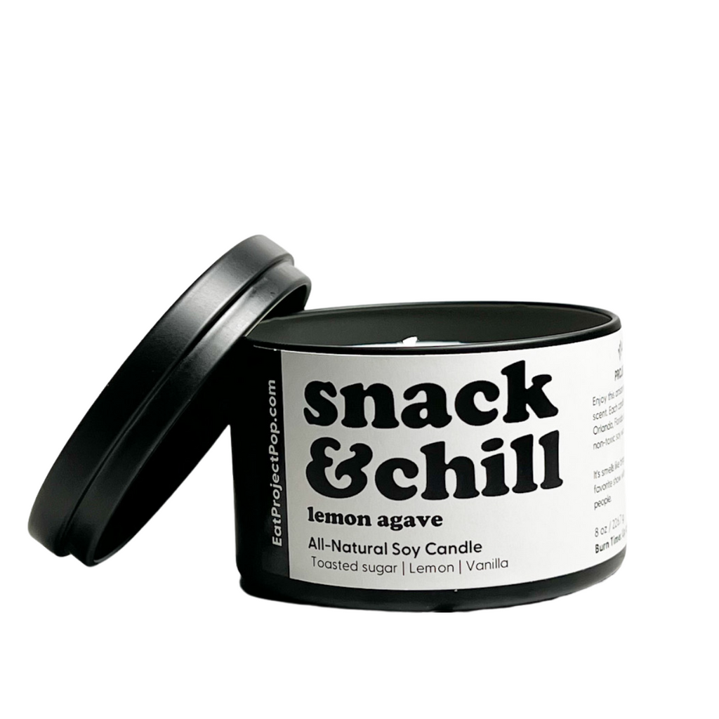 Snack + Chill Candle: Lemon Agave (Shipping Included)